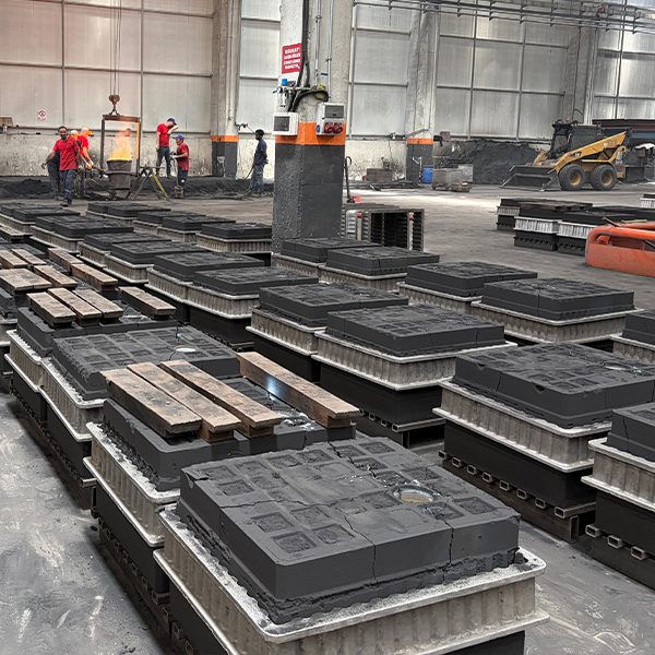 Automated molding line in the casting plant